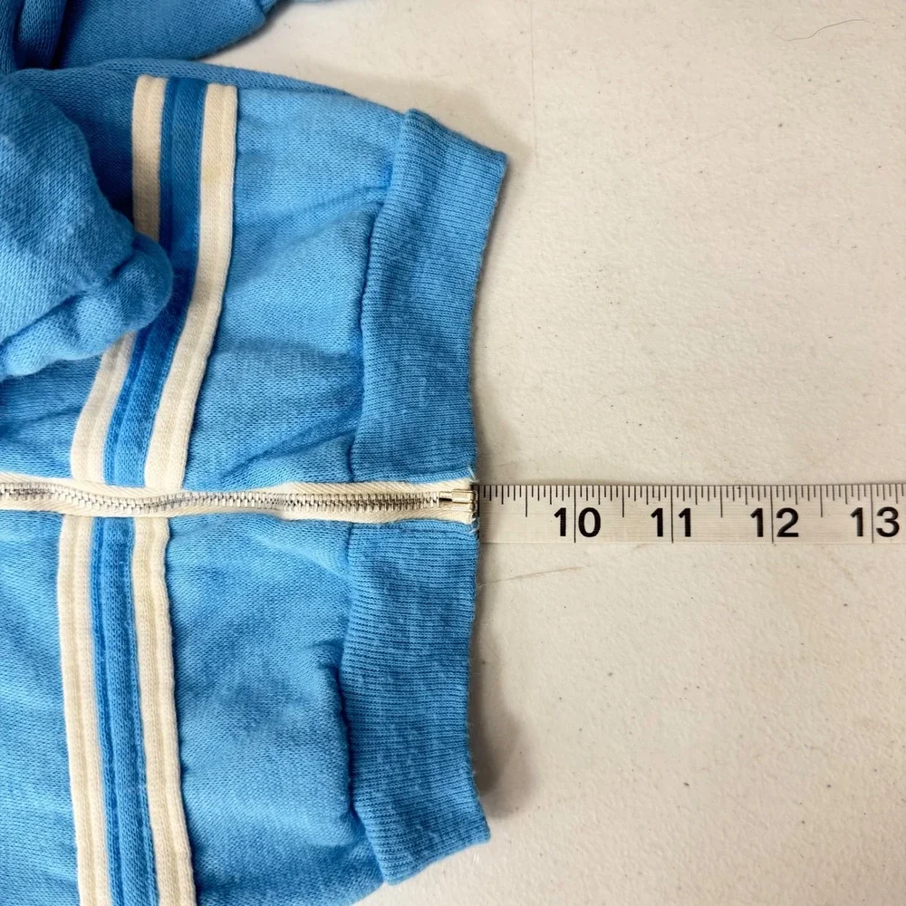 Vintage ShirTees Blue Acrilan Tracksuit Set 9 Mnths Made in USA Zip Hoodie Pants